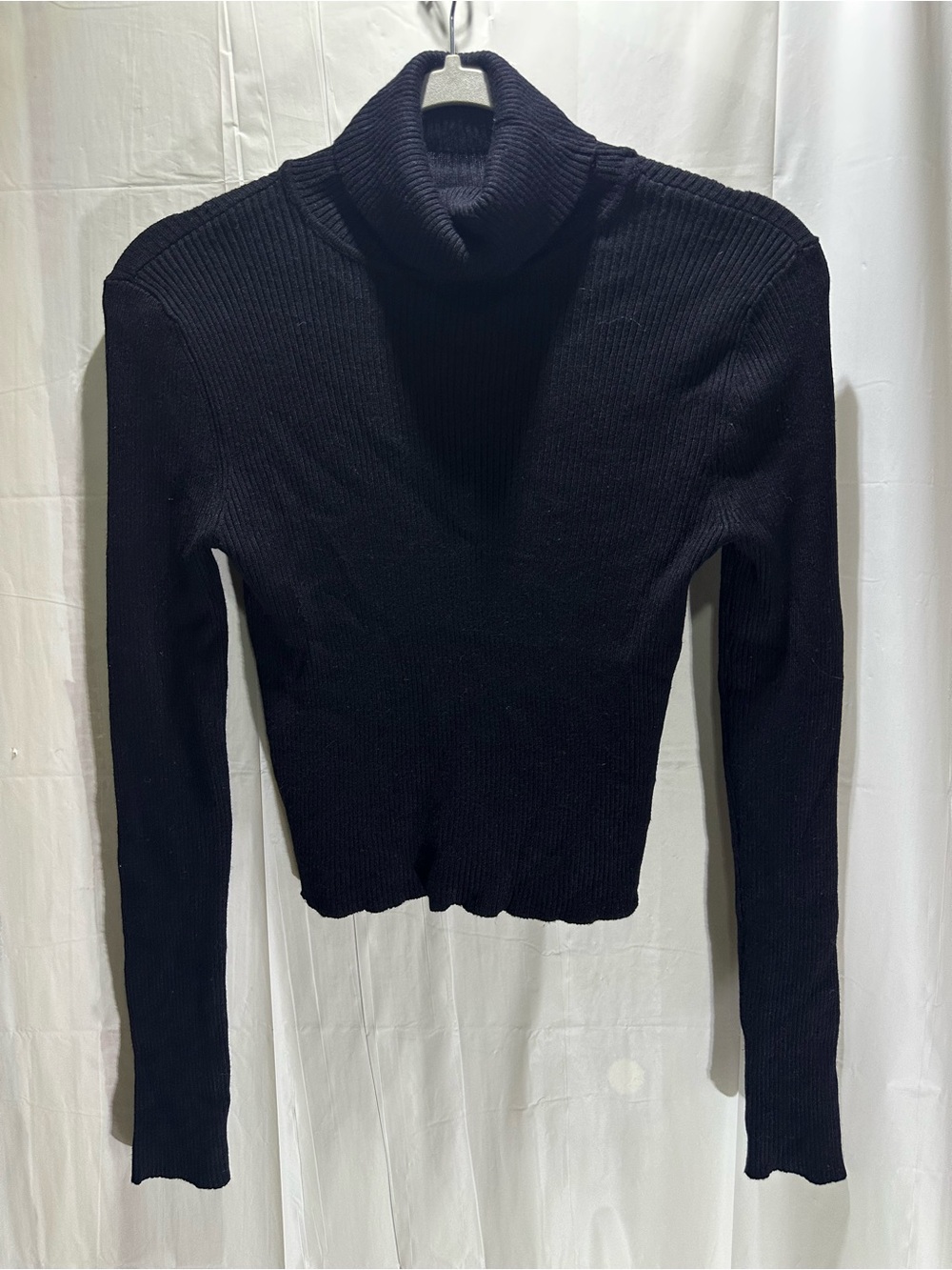 Women’s L Black Basic Bozzolo Turtleneck Sweater